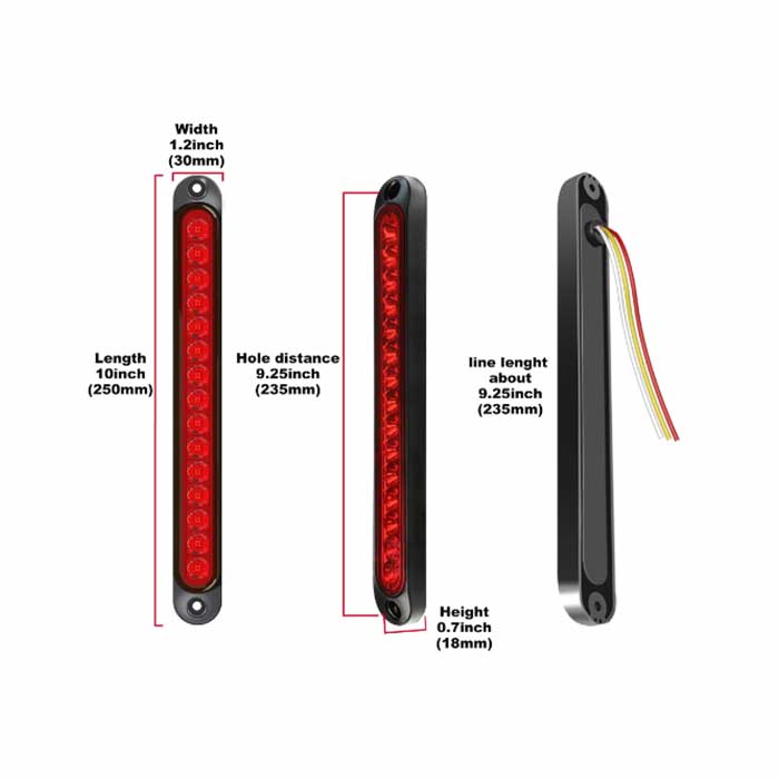 PG175 LED stop lampa 25 cm - 1 kom