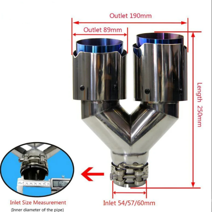 Nastavak za auspuh Akrapovic №3509 Dupli Y hrom